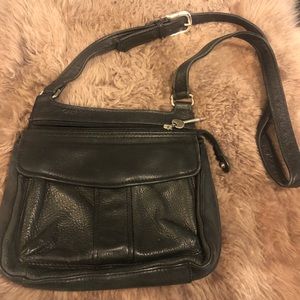 Fossil cross body leather bag